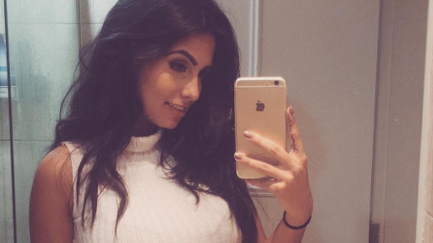 Carol Ramiro, die Freundin von Jesus Luz, mit Babybauch