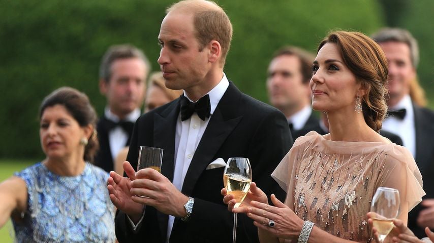 Prinz William und Ehefrau Kate bei der Ankunft zum Gala Dinner