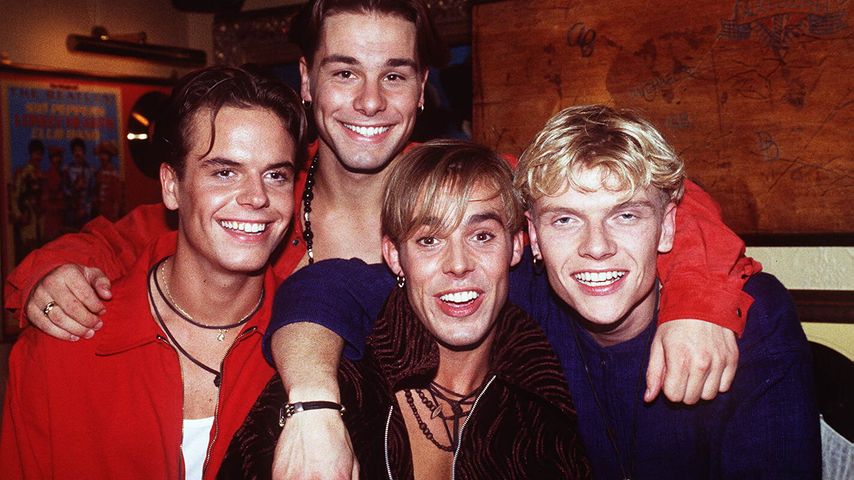 Lee Baxter, Eloy de Jong, Benjamin Boyce & Bastiaan Ragas (v.l.) 1994 bei GZSZ
