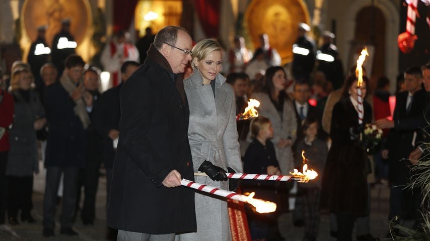 Fürstin Charlène und Albert II von Monaco