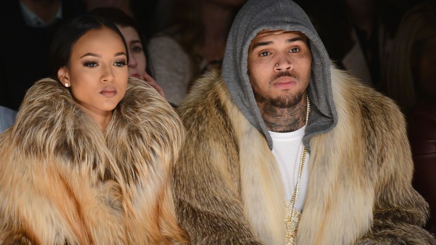 Chris Brown und Karrueche Tran 2015 auf der Fashion Week in New York