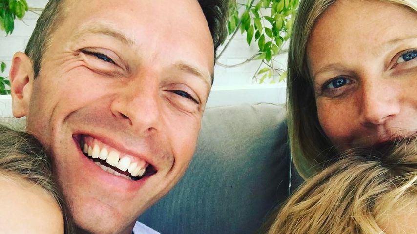 Chris Martin und Gwyneth Paltrow mit ihren Kindern Apple und Moses