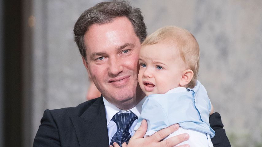 Chris O'Neill und Prinz Nicolas bei der Taufe von Prinz Oscar 2016