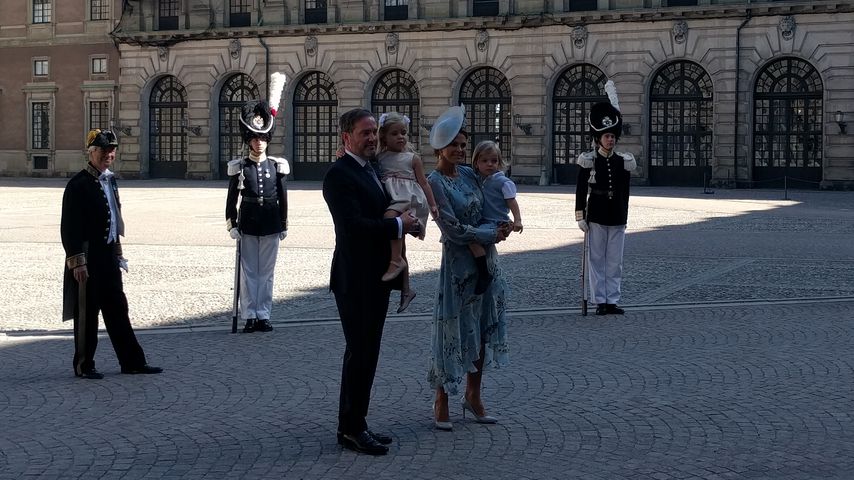 Chris O'Neill, Prinzessin Leonore, Prinz Nicolas und Prinzessin Madeleine von Schweden