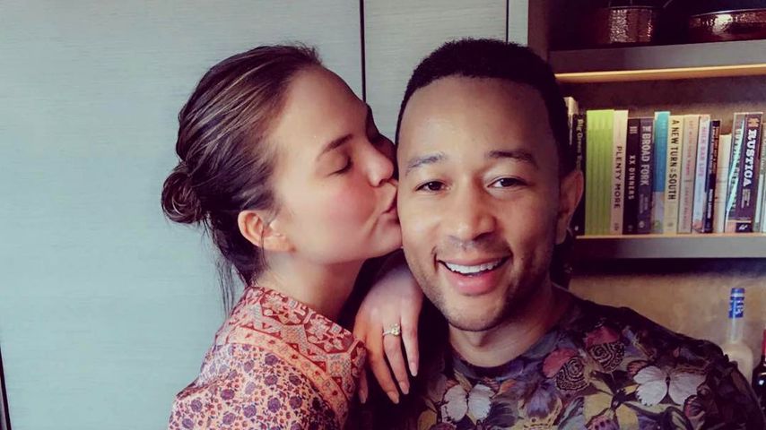 Chrissy Teigen und John Legend an Lunas erstem Geburtstag