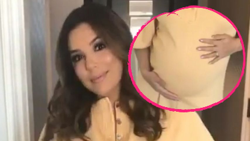 Schwangere Eva Longoria: So groß ist ihre Baby-Murmel schon!
