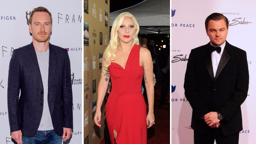 Leonardo DiCaprio, Lady GaGa und Michael Fassbender