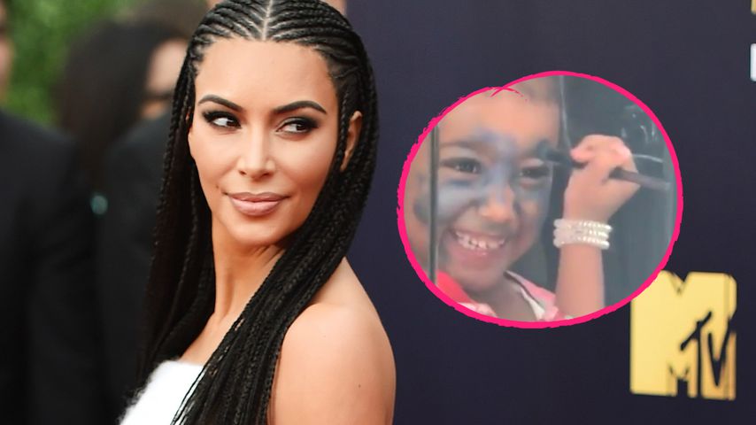 North macht blau! Kim Ks Lidschatten wird zum Full-Face-Spaß