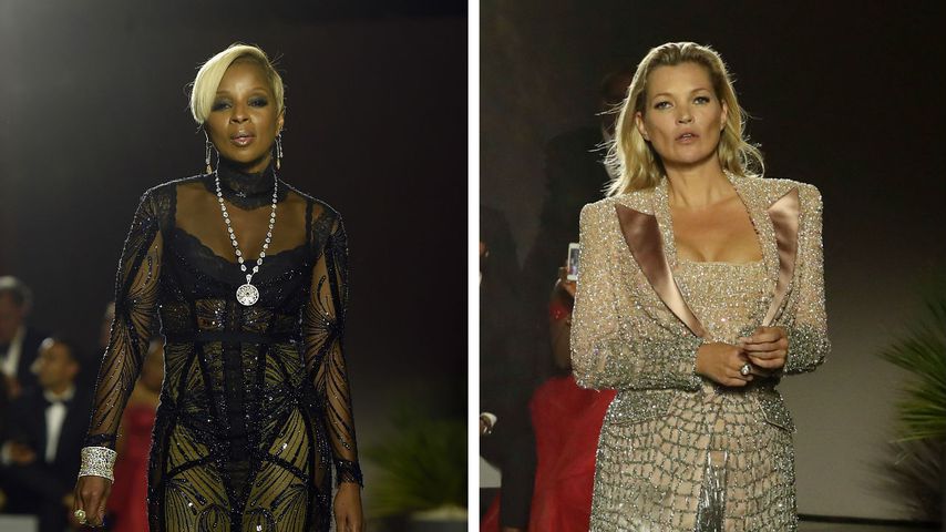 Collage von Mary J. Blige und Kate Moss
