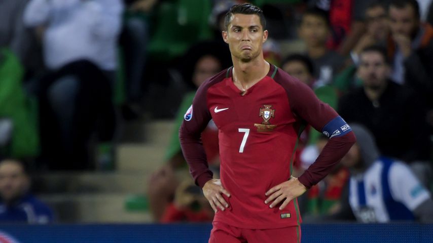 Cristiano Ronaldo beim EM-Spiel Portugal gegen Island