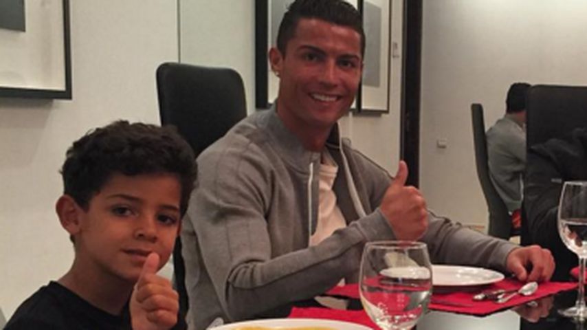 Cristiano Ronaldo und Cristiano Ronaldo Jr.