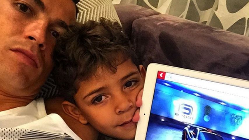 Cristiano Ronaldo und Cristiano Ronaldo Jr.