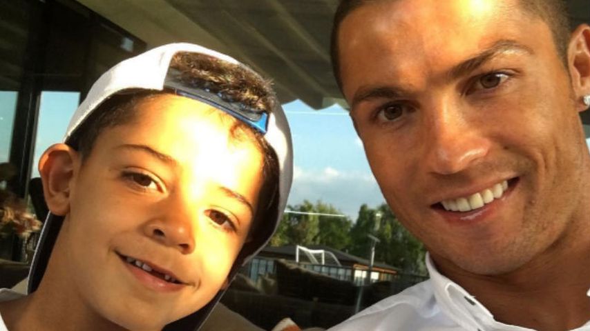 Cristiano Ronaldo und sein Sohn Ronaldo Jr.