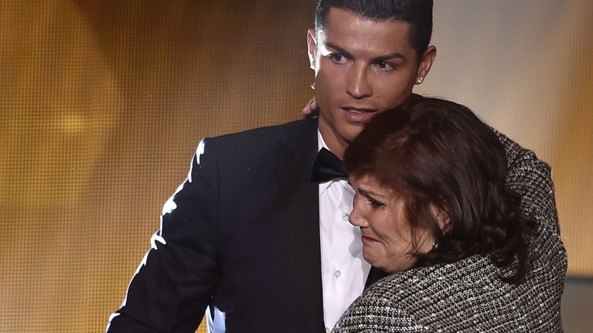 Cristiano Ronaldo und seine Mutter Dolores bei einem Event in Zürich 2015