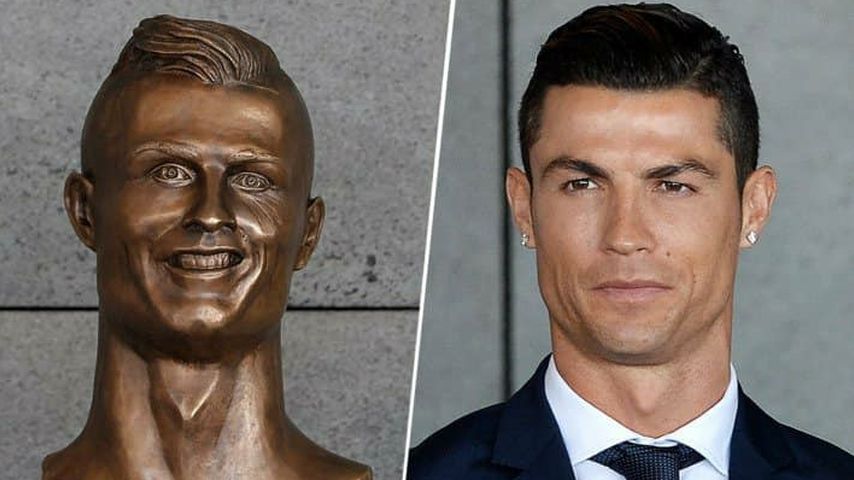 Christiano Ronaldos erste Büste im Real Madrid Museum