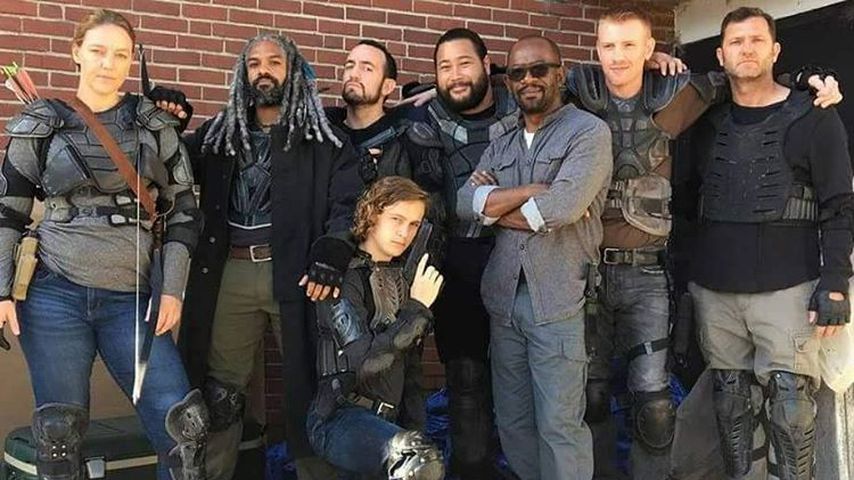 Daniel Newman am "The Walking Dead"-Set