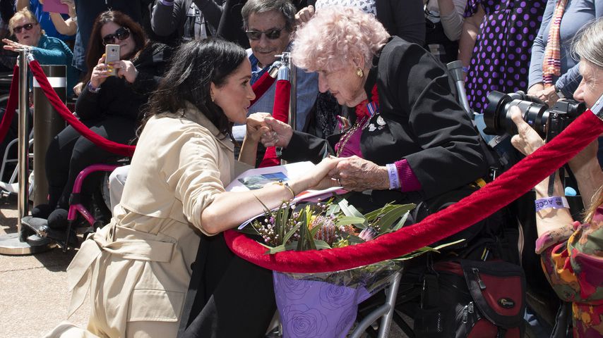 Prinz Harrys größter Fan (98) lernt endlich Meghan kennen!