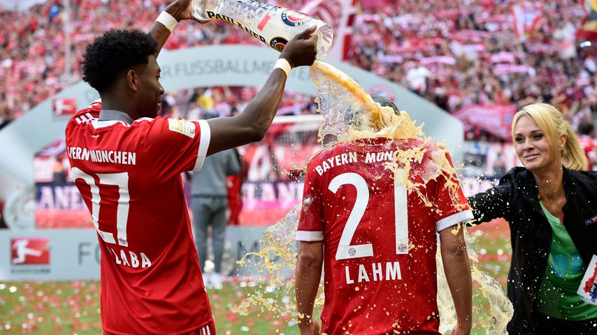 Fußballspieler David Alaba und Philipp Lahm