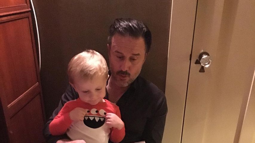 David Arquette und sein Sohn Charlie