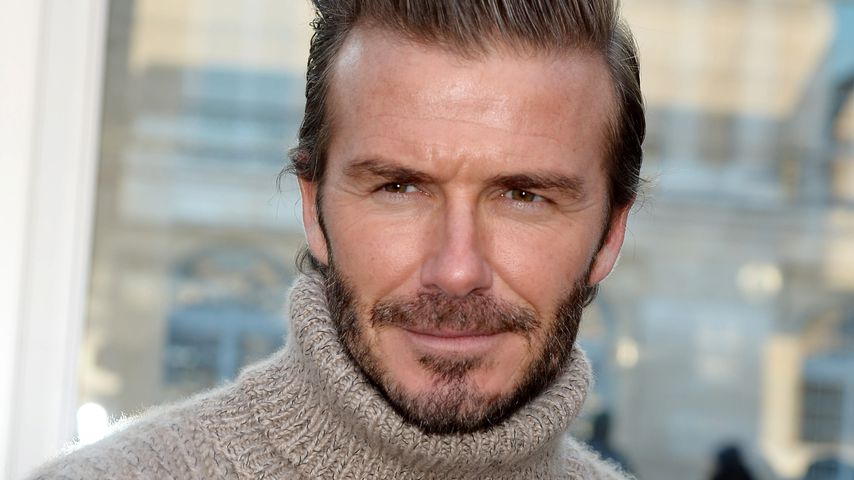 David Beckham bei einer Fashionshow von Louis Vuitton