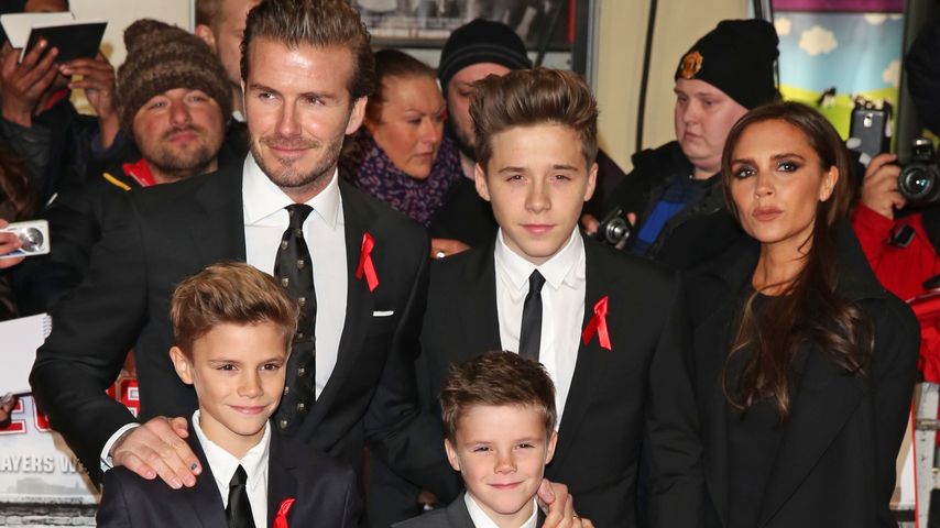 David Beckham, Victoria Beckham und Brooklyn Beckham