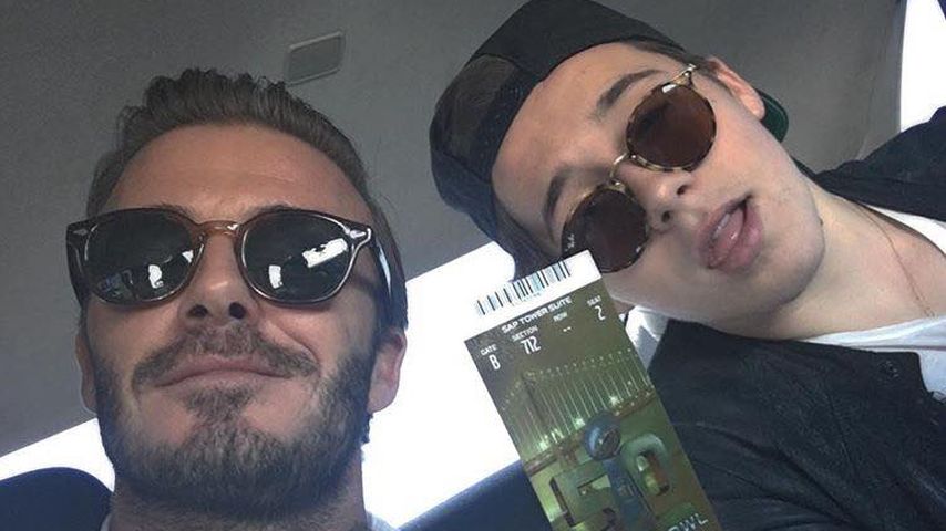 David Beckham und Brooklyn Beckham