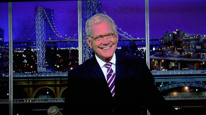 David Letterman moderiert die "Late Show" 2015