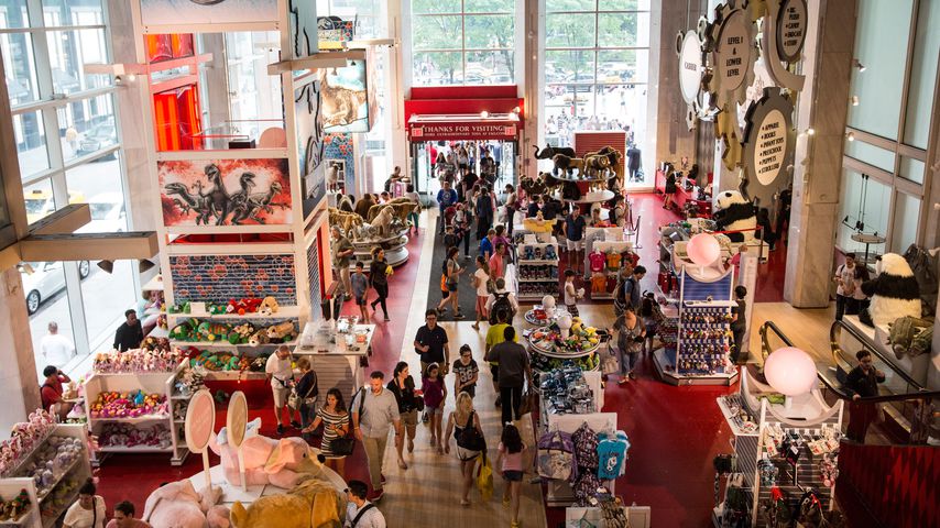 Der Spielzeugladen FAO Schwarz von oben