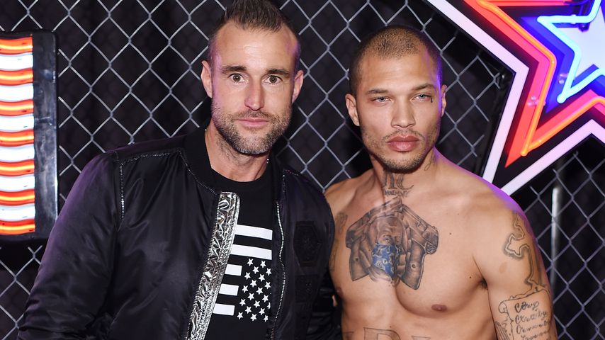 Designer Philipp Plein und Model Jeremy Meeks in New York