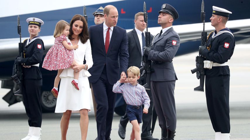 Die britischen Royals während eines Besuchs in Polen