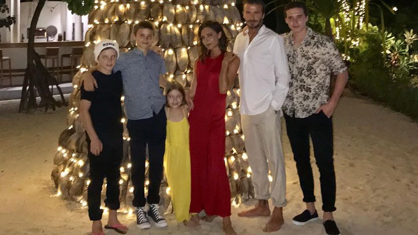 Die Familie Beckham an Silvester 2016