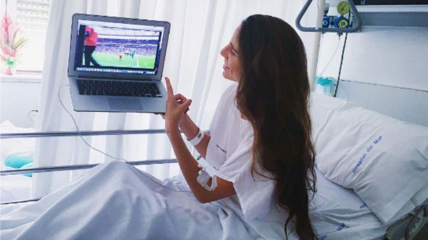 Lucia Villalon, die Freundin von Fußball-Star Chicharito, im Krankenhaus