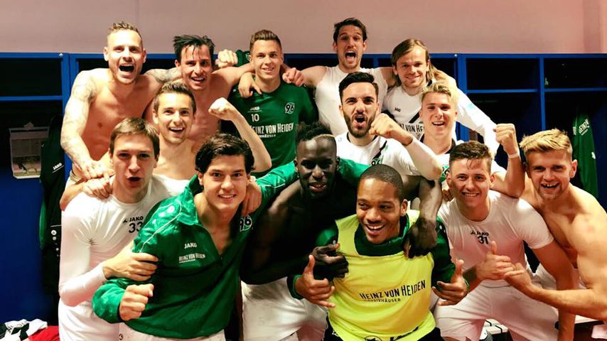 Hannover 96 nach einem Sieg im Mai 2017