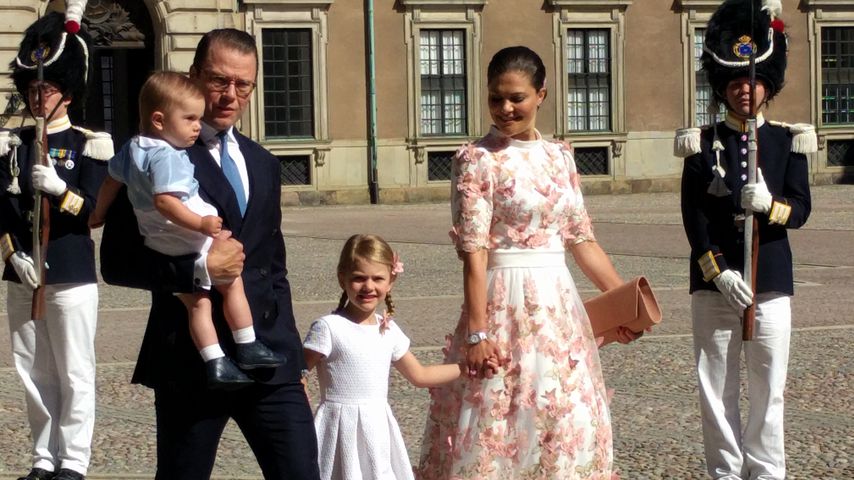 Prinz Oscar, Prinz Daniel, Prinzessin Estelle und Prinzessin Victoria von Schweden
