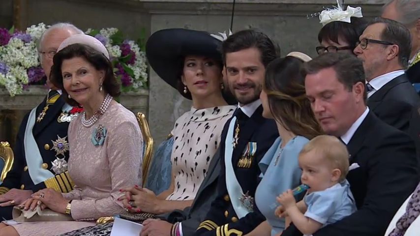 Die schwedischen Royals bei Prinz Oscars Taufe