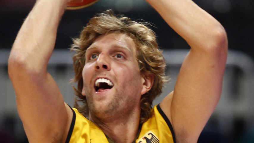 Dirk Nowitzki bei einem Spiel für die Deutsche Nationalmannschaft