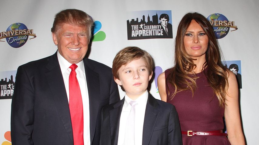 Donald, Melania und Barron Trump in New York