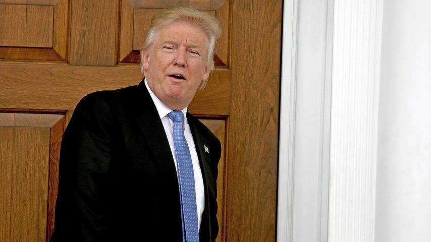 Donald Trump vor seinem Golf-Club in New Jersey