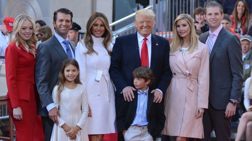 Donald Trump mit seiner Familie bei The Today Show