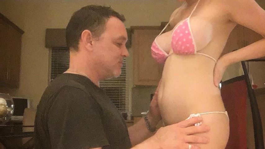 Doug Hutchison und seine schwangere Frau Courtney Stodden im Juni 2016