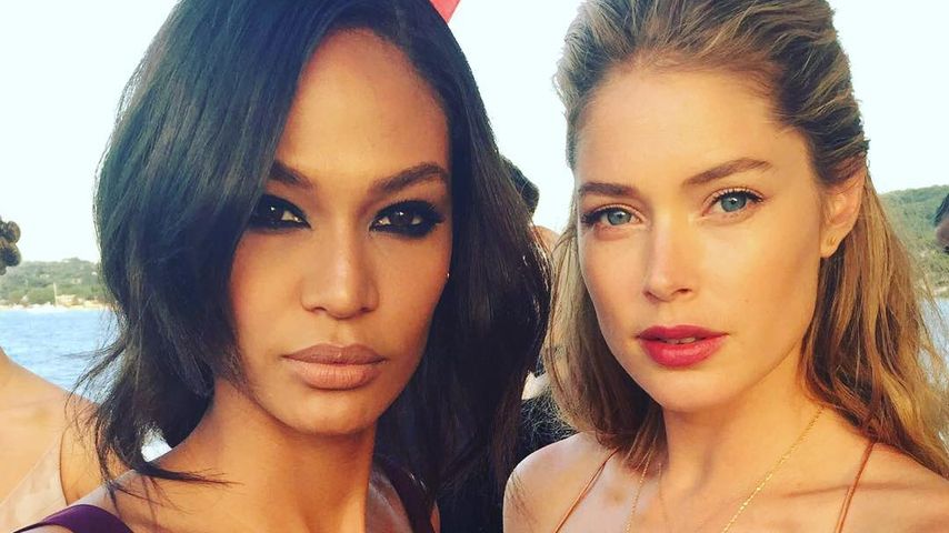 Doutzen Kroes mit einer Freundin auf der Klimaschutz-Gala