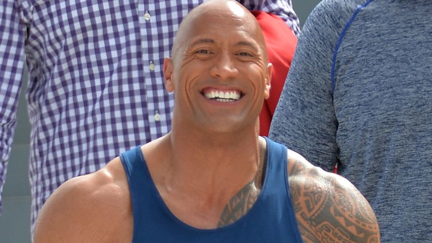 Dwayne "The Rock" Johnson beim Dreh zu "Baywatch"