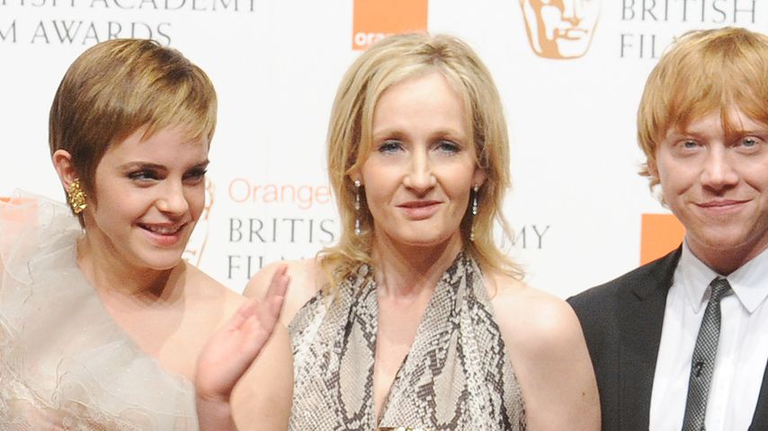 J.K. Rowling, Emma Watson und Rupert Grint