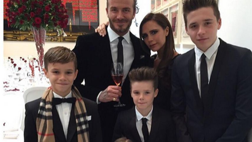 Die ganze Familie Beckham vereint