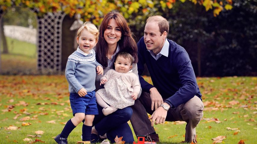 Prinz George, Herzogin Kate, Prinzessin Charlotte und Prinz William