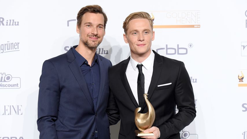 Florian David Fitz und Matthias Schweighöfer bei der Verleihung der "Goldenen Henne"