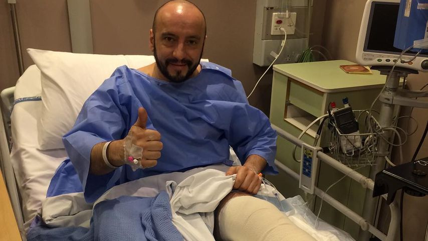 Francesco Cigarini im Krankenhaus