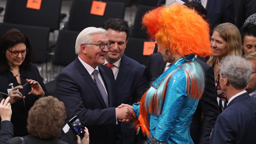 Frank-Walter Steinmeier und Olivia Jones