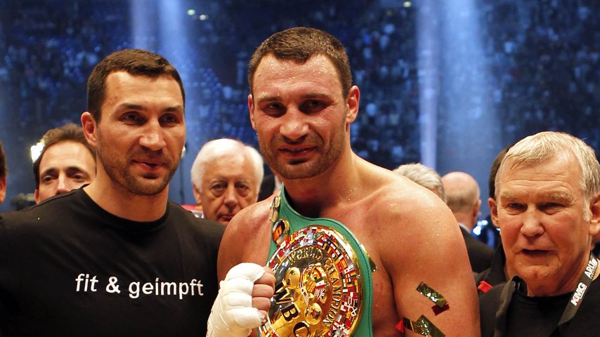 Wladimir Klitschko, Vitali Klitschko und Fritz Sdunek