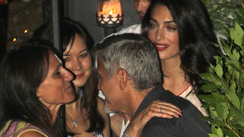 George Clooney und Amal beim Dinner mit Freunden